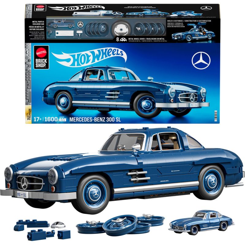 Mattel Hot Wheels Brick Shop Premium Mercedes 300 SL (HWW25)
