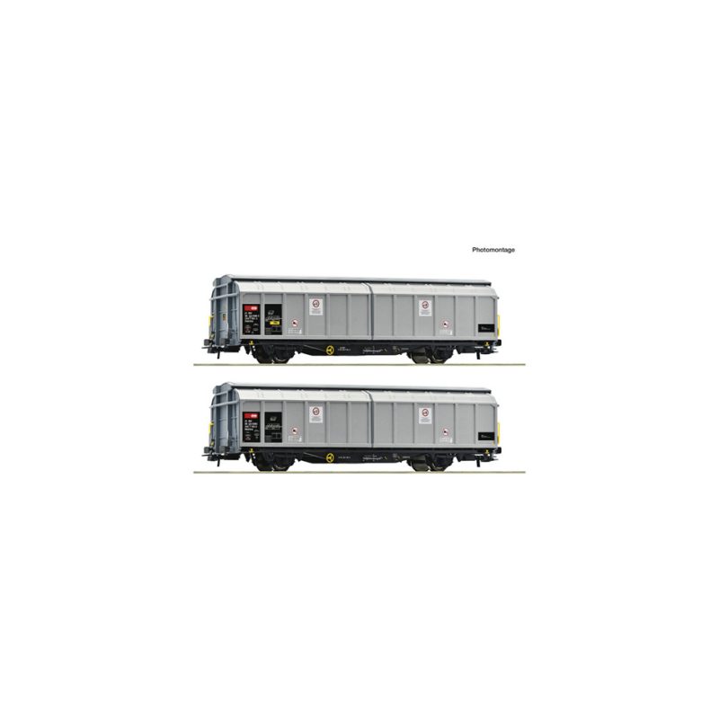 2-piece set: Sliding wall wagons, SBB Cargo