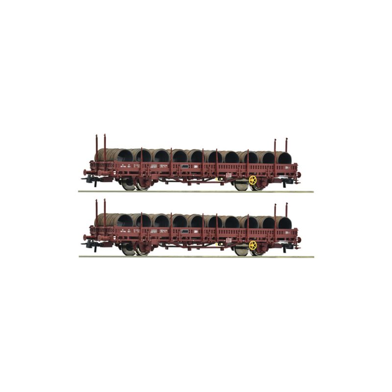 2-piece set: Swivel stake wagons, SNCF