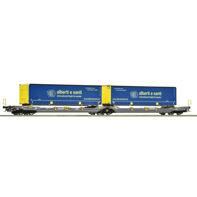Articulated double-pocket wagon T3000e, Hupac