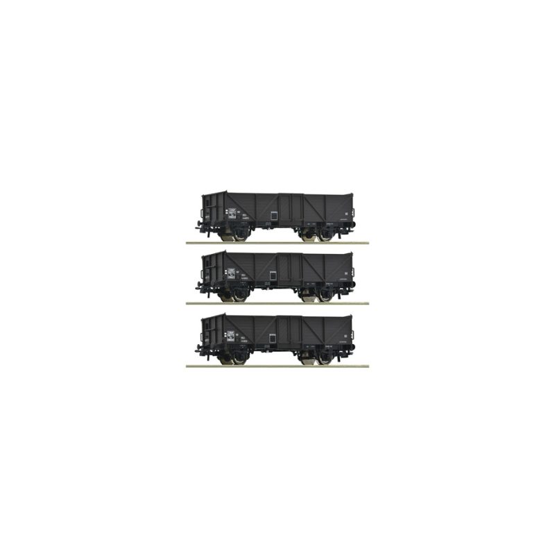 3 piece set: Open goods wagons, SNCF