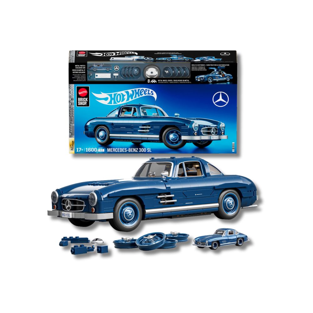 Mattel Brick Shop Hot Wheels Mercedes 300 SL HWW25