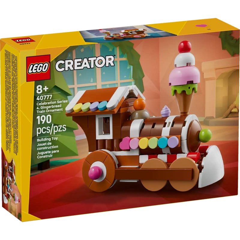 LEGO Creator Celebration Series: 4 Gingerbread Train Ornament 40777 Packaging