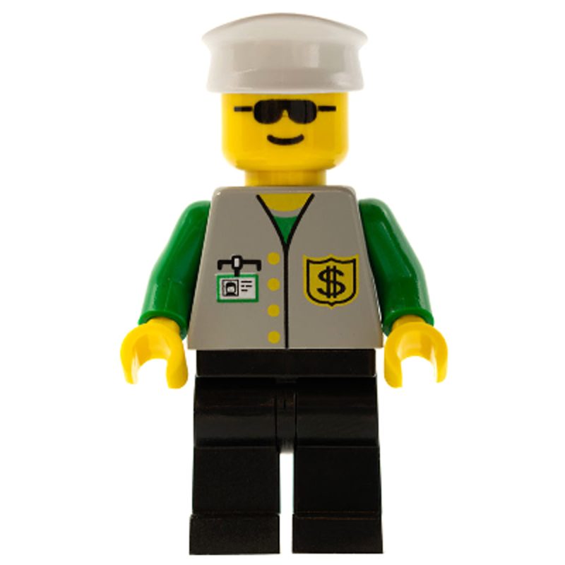 LEGO Minifigure Bank – Black Legs, White Hat, Sunglasses bnk003