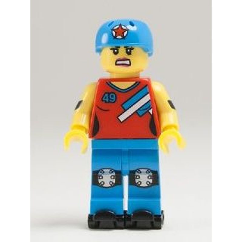 LEGO Minifigure Roller Derby Girl, Series 9 (Minifigure Only without Stand and Accessories) col136