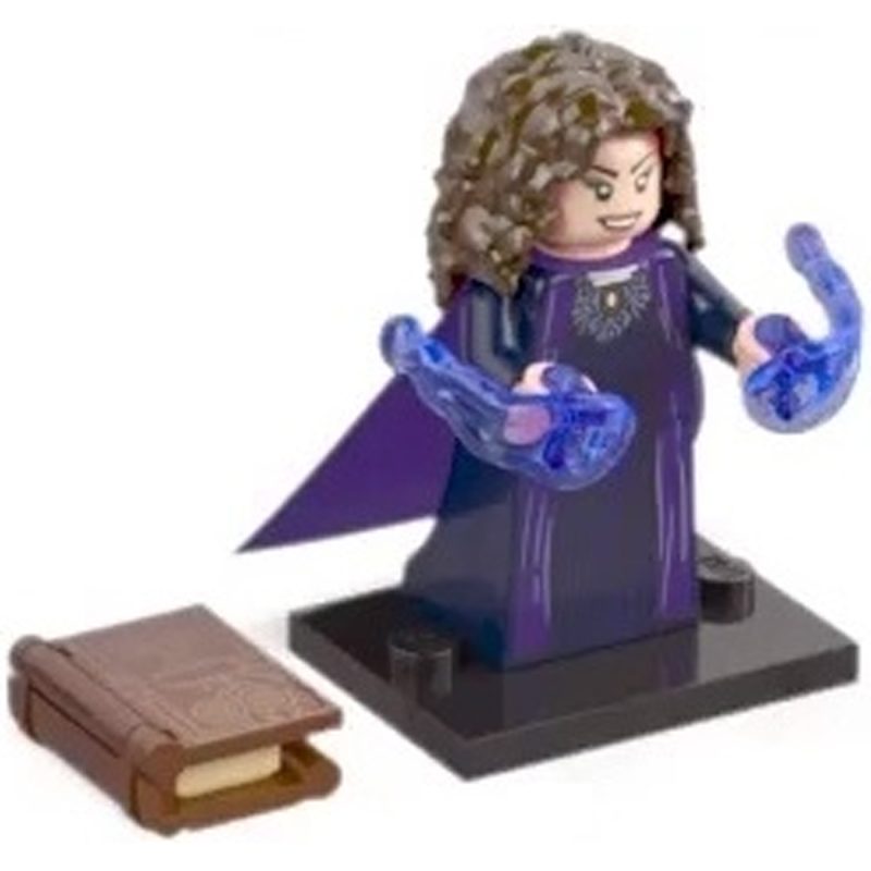 LEGO Minifigure Agatha Harkness, Marvel Studios, Series 2 (Complete Set with Stand and Accessories) colmar2-1