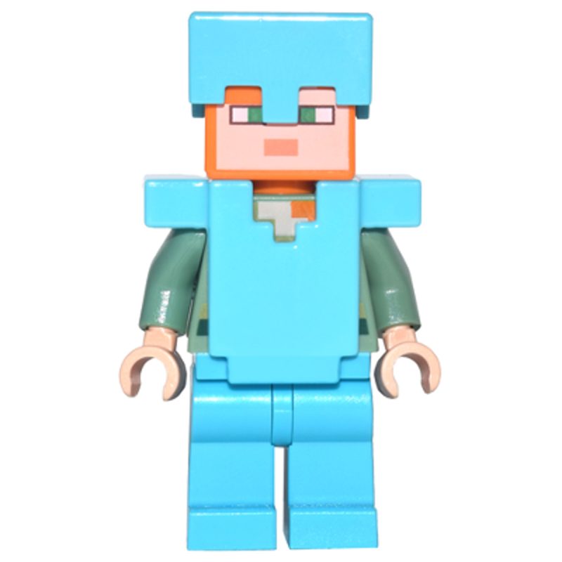 LEGO Minifigure Alex – Medium Azure Legs, Helmet and Armor min051