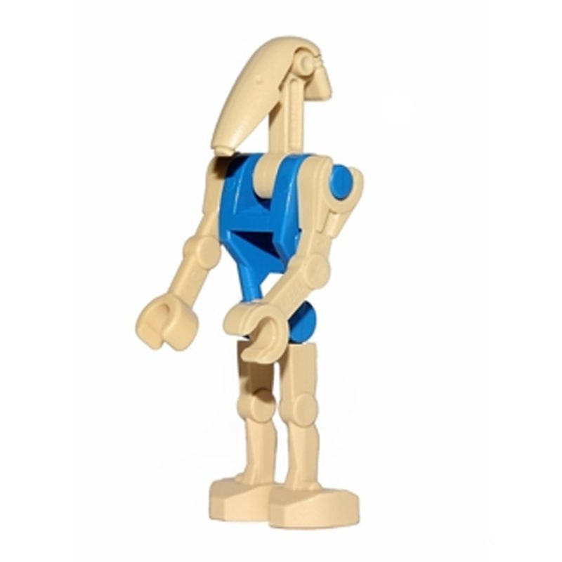 LEGO Minifigure Battle Droid Pilot – Blue Torso, Angled Arm and Straight Arm sw0095