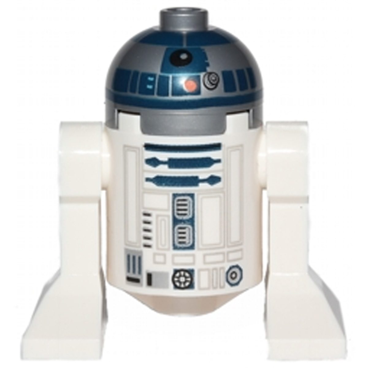 LEGO Minifigure Astromech Droid, R2-D2 – Flat Silver Head, Red Dots and Small Receptor sw0527
