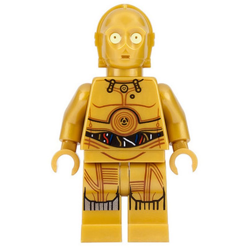 LEGO Minifigure C-3PO – Colorful Wires, Printed Legs sw0700