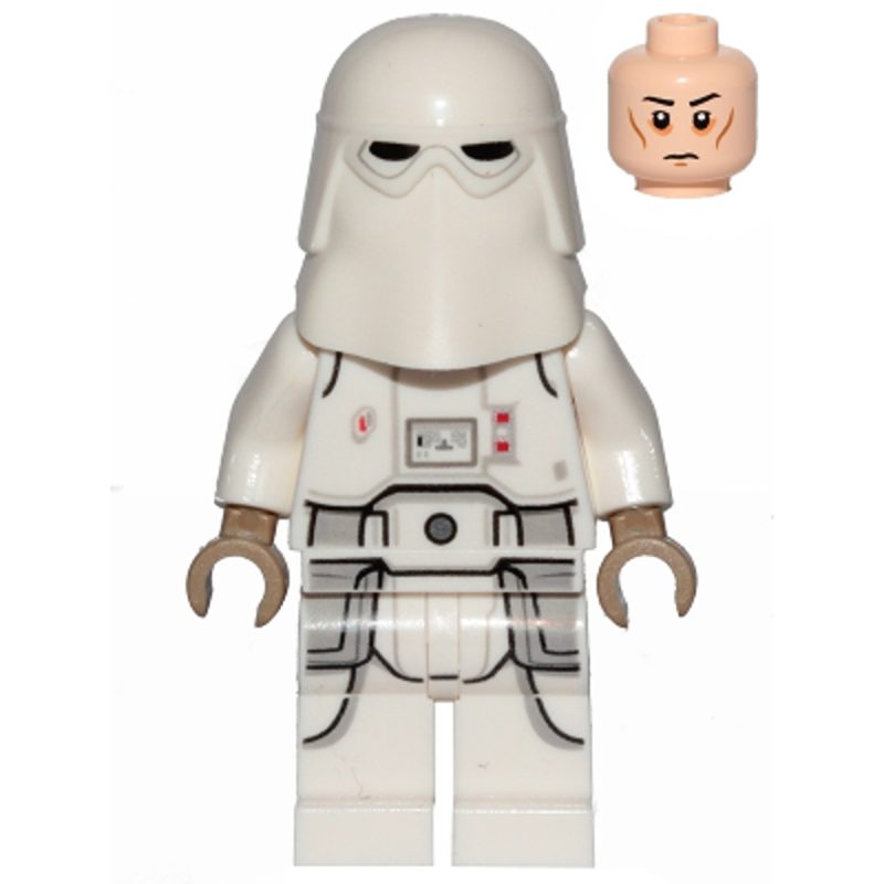 LEGO Minifigure Snowtrooper, Printed Legs, Dark Tan Hands, Cheek Lines, Frown sw1103