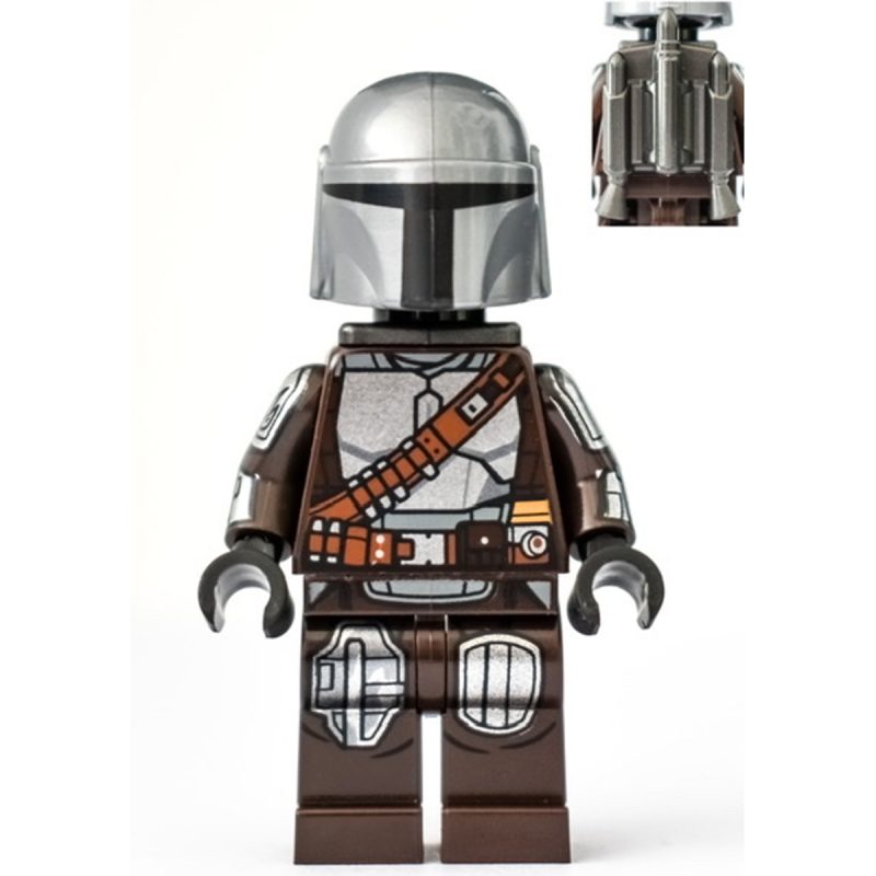 LEGO Minifigure The Mandalorian / Din Djarin / ‘Mando’ – Silver Beskar Armor, Jet Pack sw1166