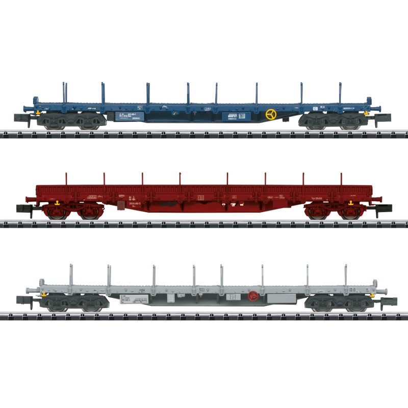 Minitrix Type Rnss Flat Car Set 18723