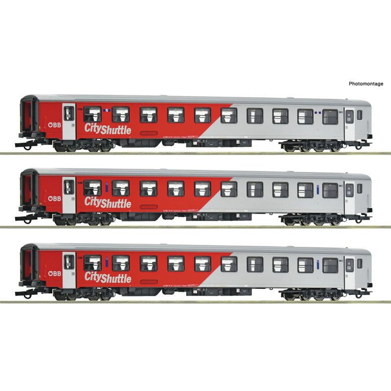Roco 3 Piece Set: Commuter Coaches, ÖBB 6200191
