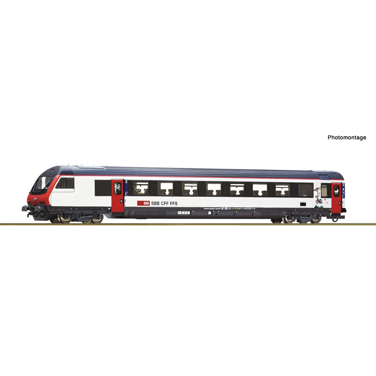 Roco 6220199 2nd Class Control Cab Coach for EW-IV Commuter Trains, SBB