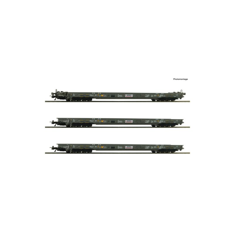 Roco 6600092 3 Piece Set: “Rollende Autobahn”, HUPAC