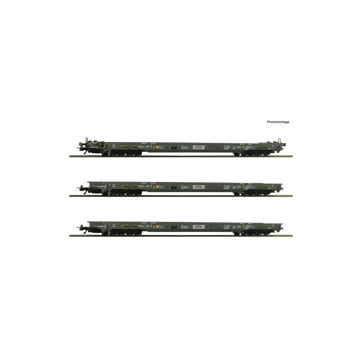 Roco 6600092 3 Piece Set: “Rollende Autobahn”, HUPAC