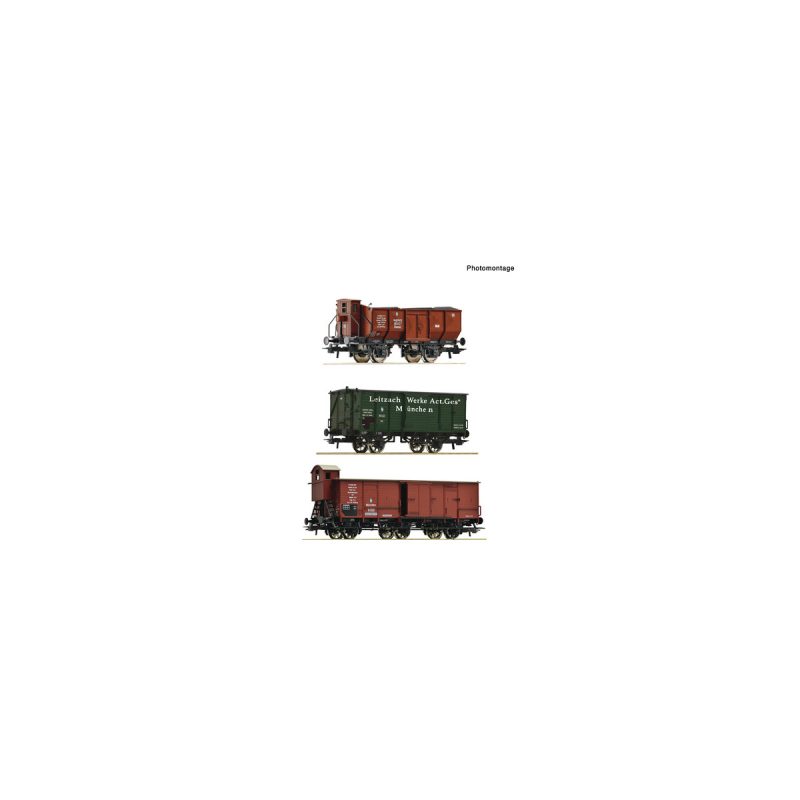 Roco 6600223 3 Piece Set: Goods Train, K.Bay.Sts.B.