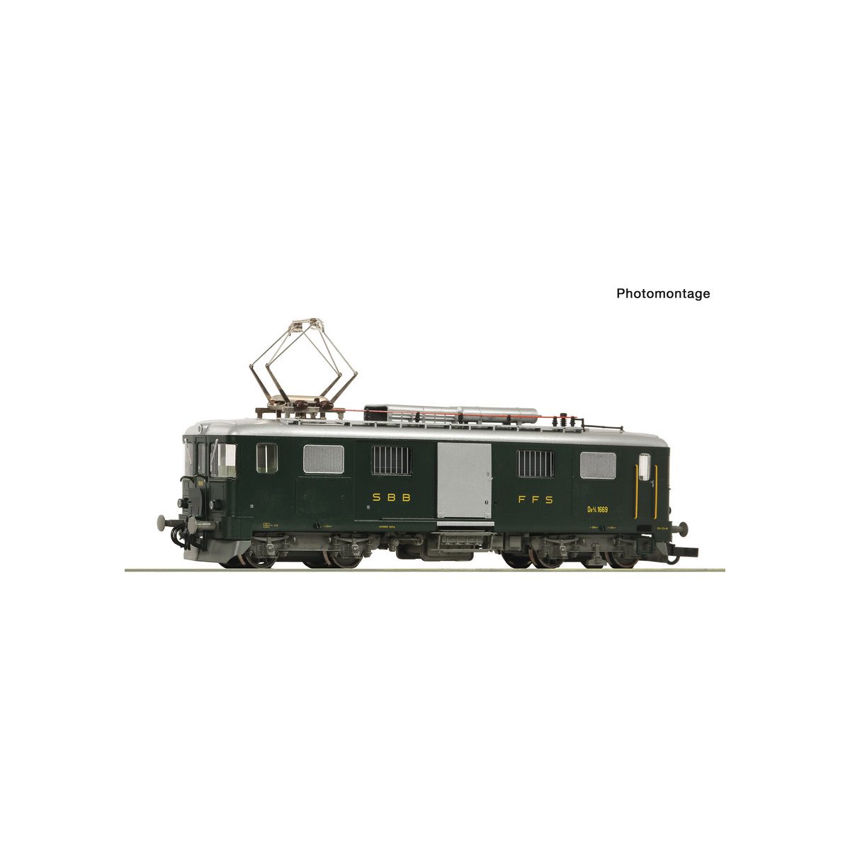 Roco 7720014 Electric Luggage Railcar De 4/4 1669, SBB