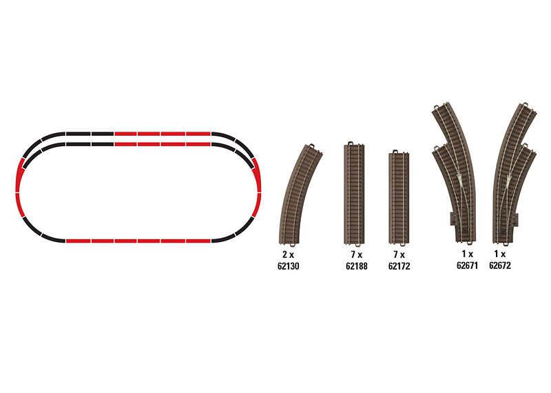 Trix C Track C3 Extension Set 62903