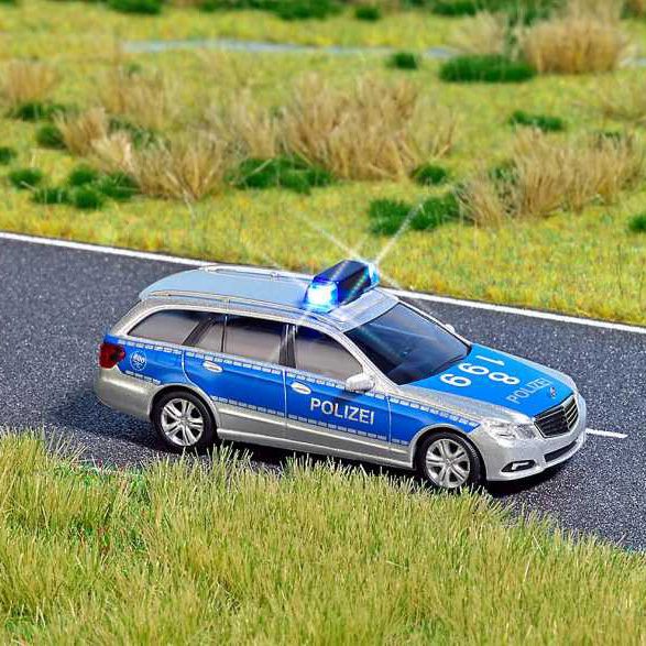Busch Police Car with Flashing Lights H0 5626