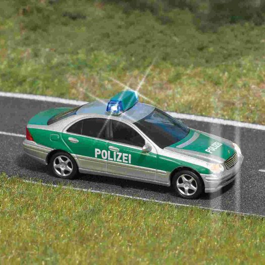 Busch Police Car with Flashing Lights H0 5630