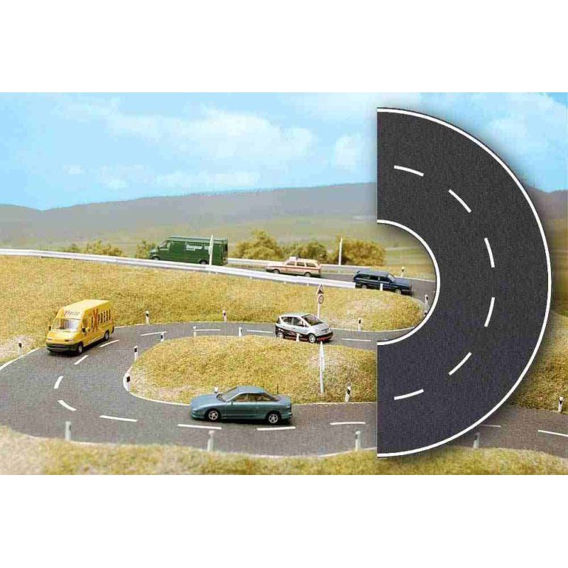 Busch Road Curve H0 7098