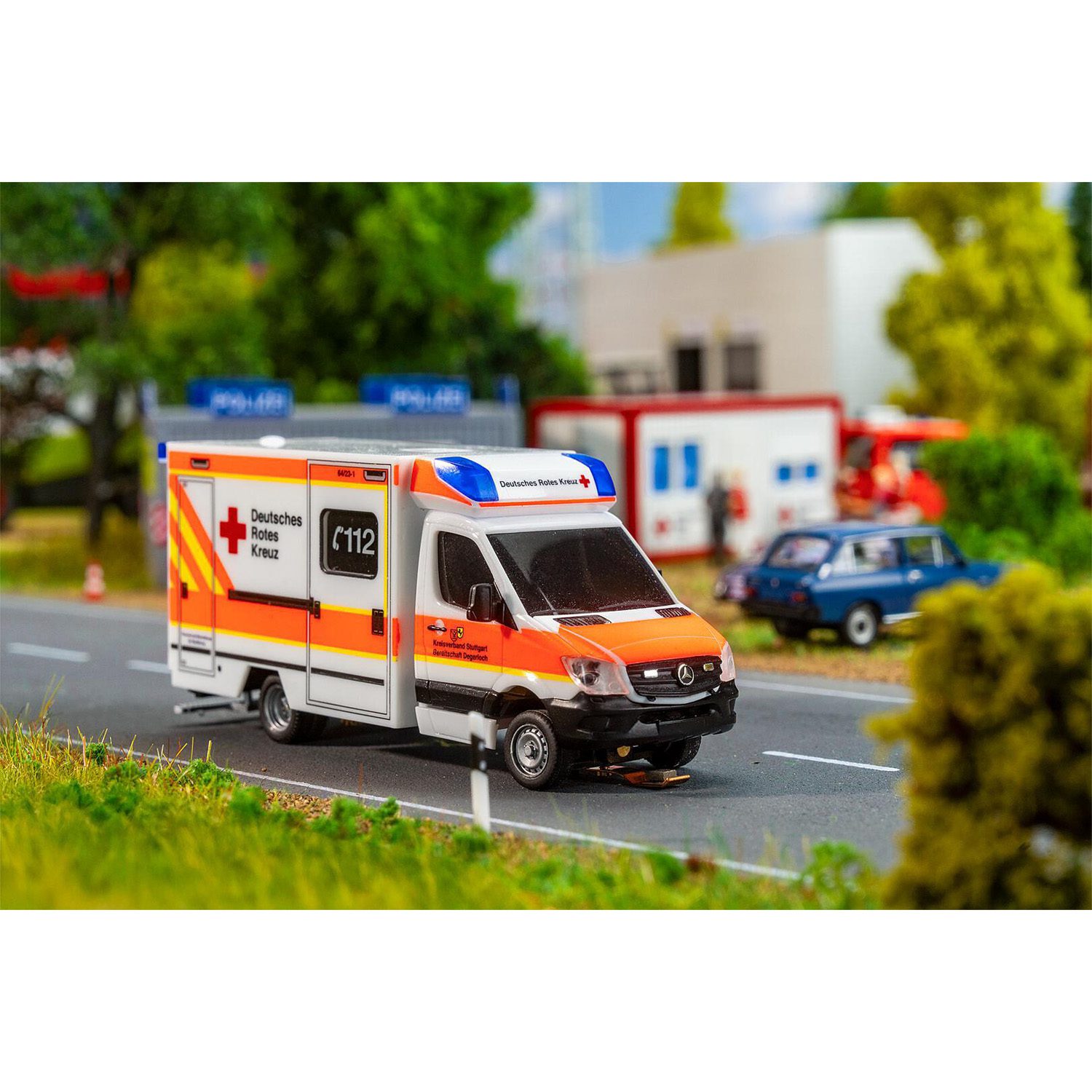 Faller Car System Digital MB Sprinter Ambulance DRK (HERPA) 161321