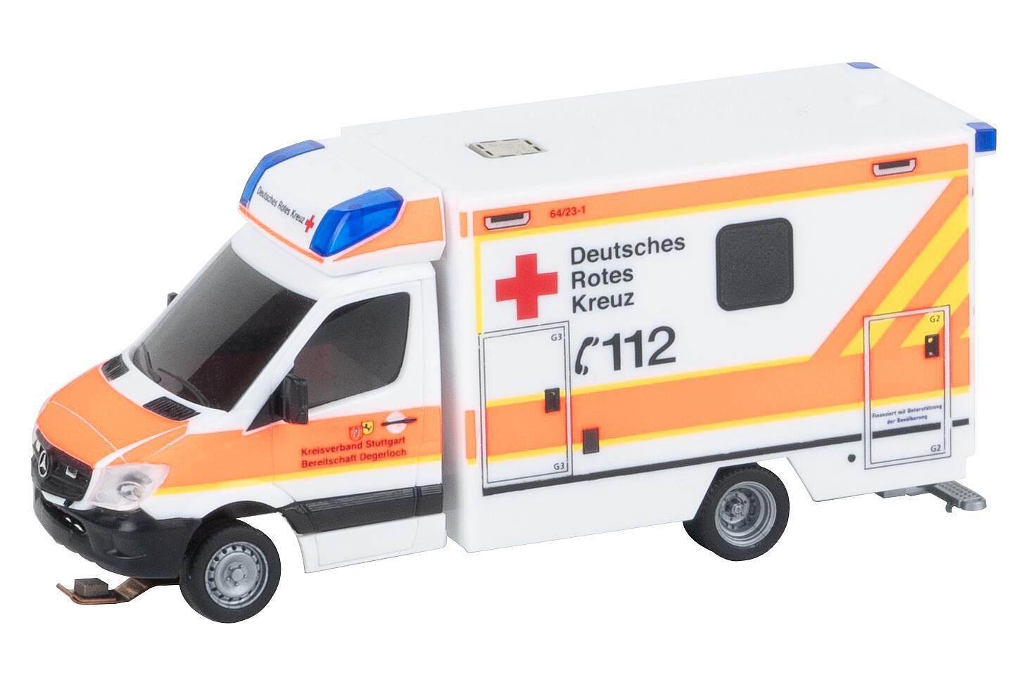 Faller Car System Digital MB Sprinter Ambulance DRK (HERPA) 161321
