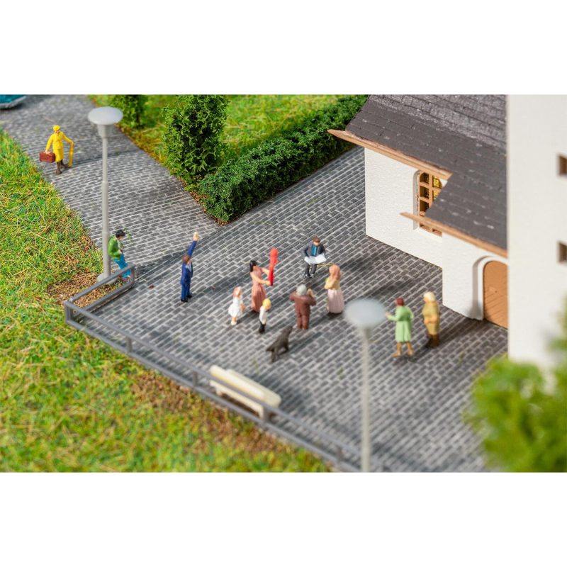 Faller PREMIUM Road Film Cobblestones, Dark Grey 272311