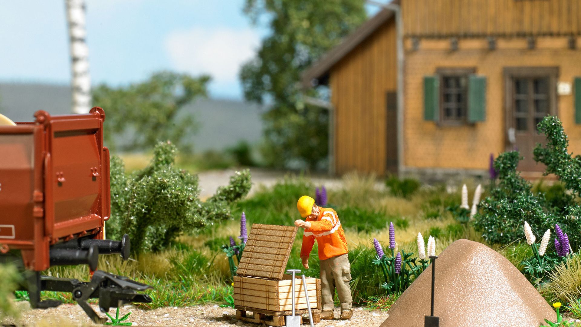 Busch - Work along the trackside - Model Train Layout