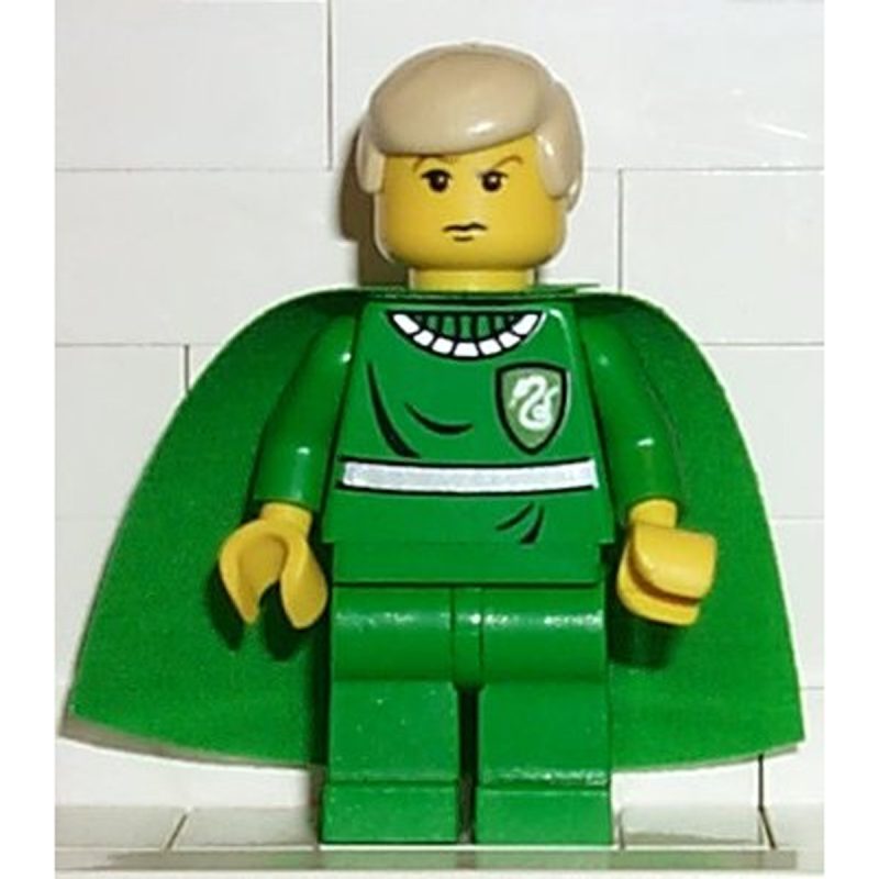 LEGO Minifigure hp020 Draco Malfoy – Green Quidditch Uniform