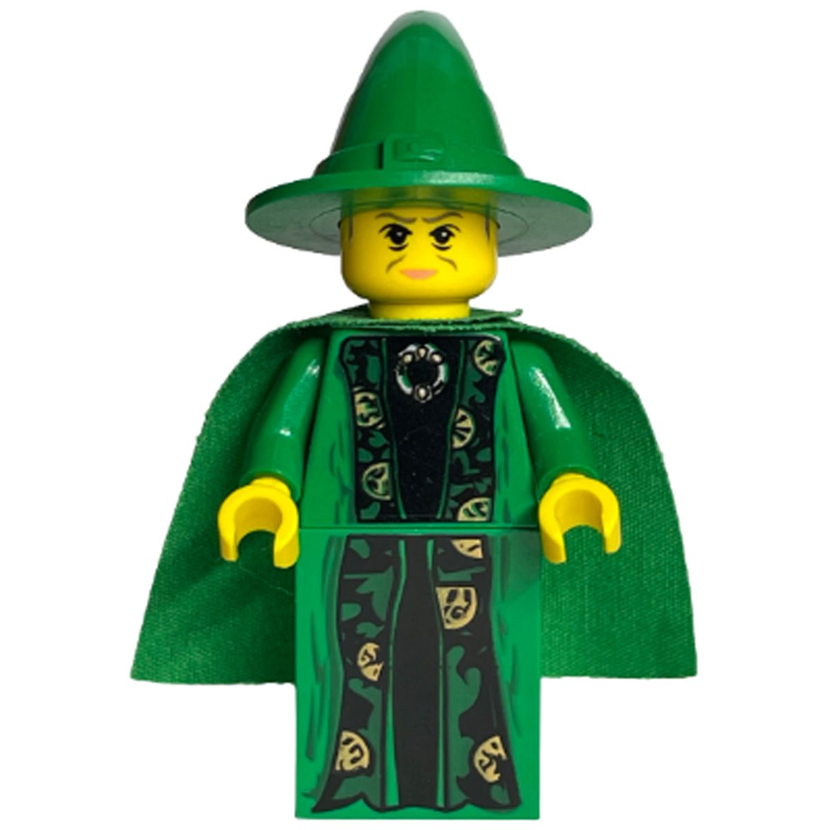 LEGO Minifigure hp022 Professor Minerva McGonagall – Green Robe and Cape