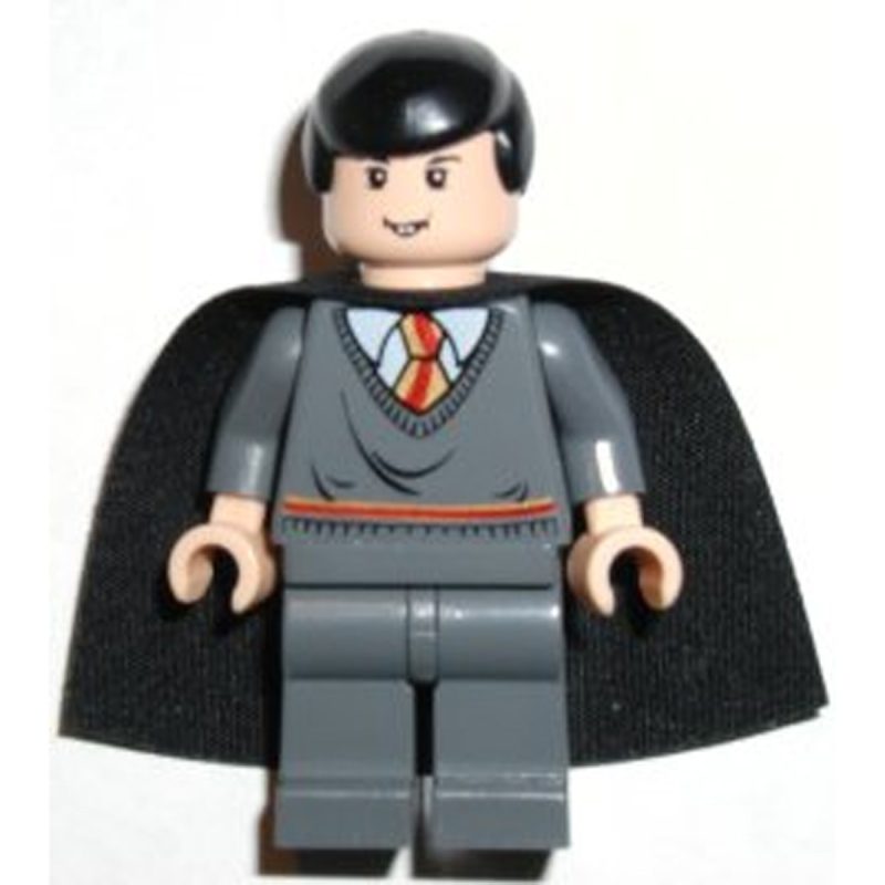 LEGO Minifigure hp043 Neville Longbottom – Gryffindor Stripe Torso, Black Cape