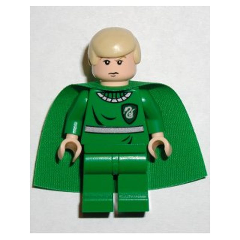 LEGO Minifigure hp053 Draco Malfoy – Green Quidditch Uniform, Light Nougat