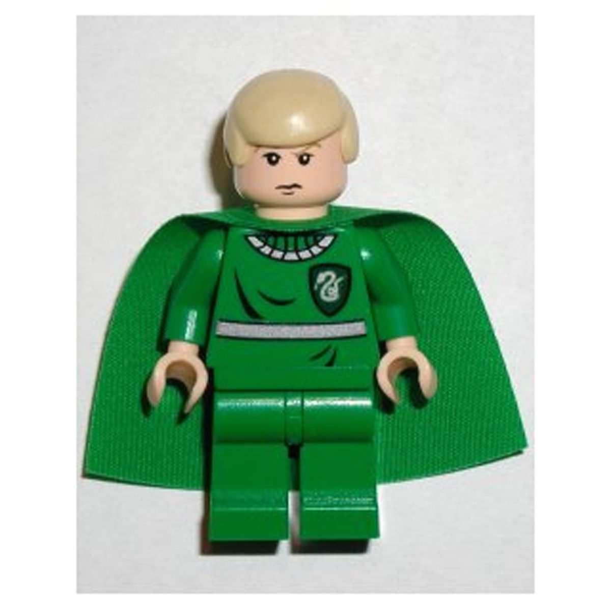 LEGO Minifigure hp053 Draco Malfoy – Green Quidditch Uniform, Light Nougat