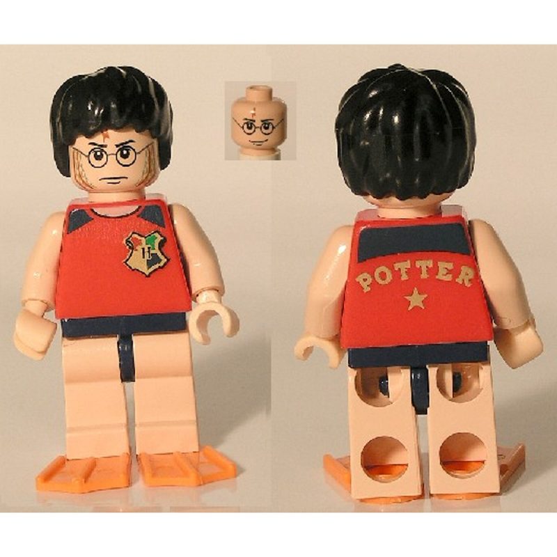 LEGO Minifigure hp066 Harry Potter – Tournament Sleeveless Shirt and Swim Trunks, Flippers
