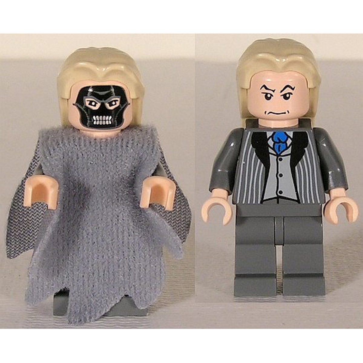 LEGO Minifigure hp073b Death Eater (Lucius Malfoy) – Light Bluish Gray Dementor Style Cape