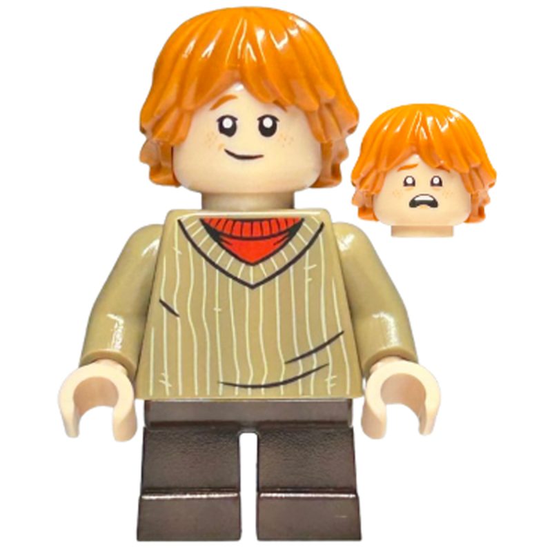 LEGO Minifigure hp142 Ron Weasley – Dark Tan Sweater