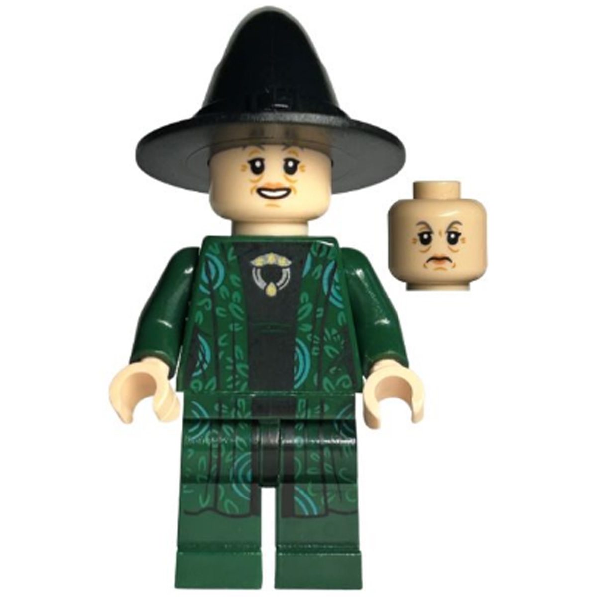 LEGO Minifigure hp152 Professor Minerva McGonagall – Dual Sided Head