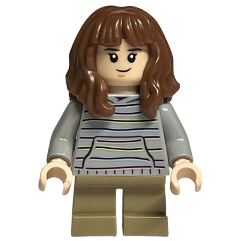 LEGO Minifigure hp156 Hermione Granger – Light Bluish Gray Sweater with Pastel Stripes
