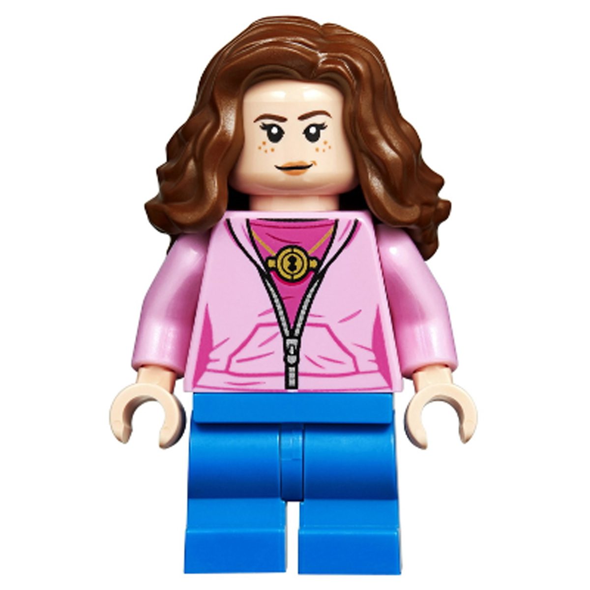 LEGO Minifigure hp181 Hermione Granger – Bright Pink Jacket with Time Turner Necklace