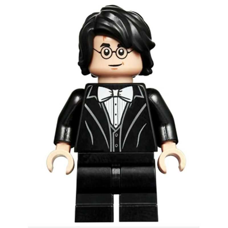 LEGO Minifigure hp184 Harry Potter – Black Suit, White Bow Tie, Medium Legs