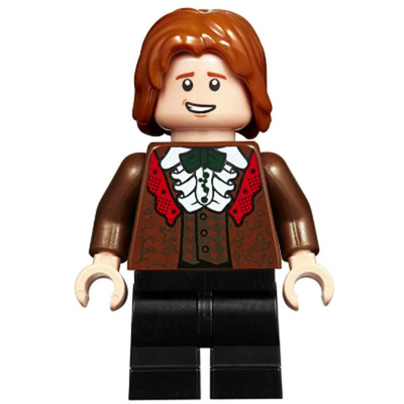 LEGO Minifigure hp185 Ron Weasley – Reddish Brown Suit, Shirt with Ruffle