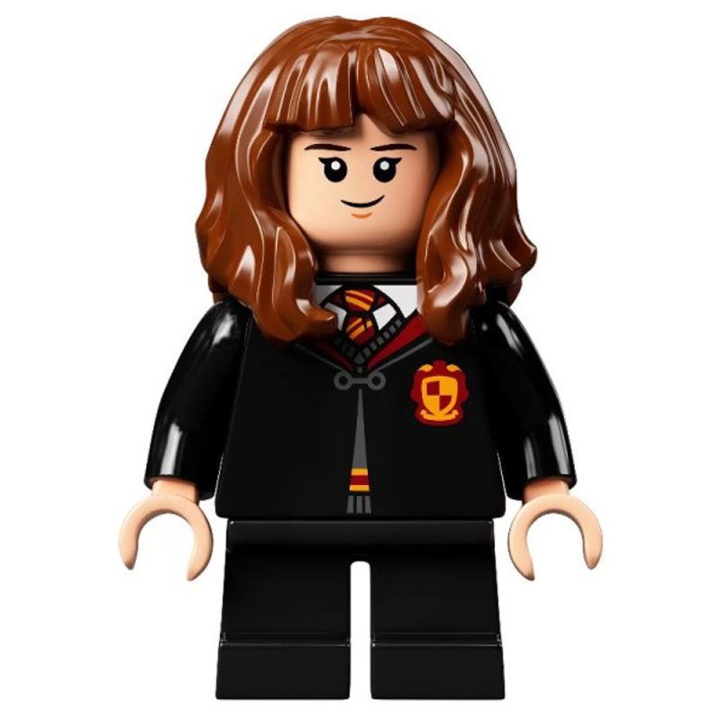 LEGO Minifigure hp282 Hermione Granger – Gryffindor Robe Clasped, Sweater, Shirt and Tie, Black Short Legs