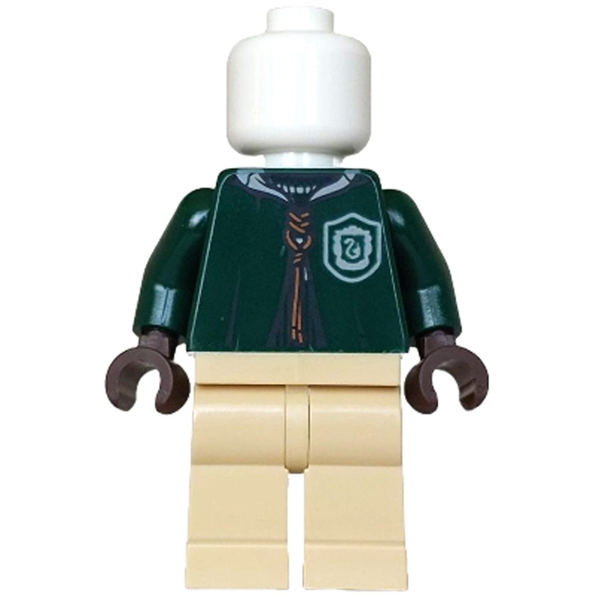 LEGO Minifigure hp578 Mannequin – Quidditch Dark Green Robe, Slytherin Crest