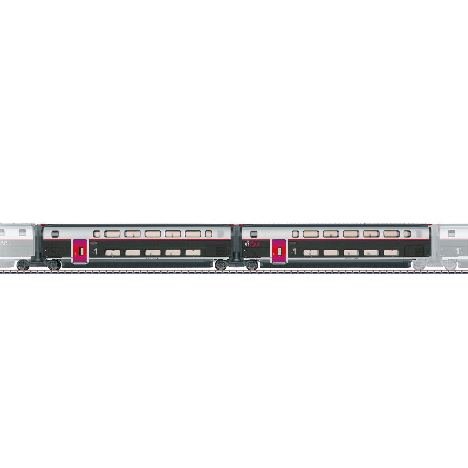Märklin 43428 Add-On Car Set 1 for the TGV INOUI