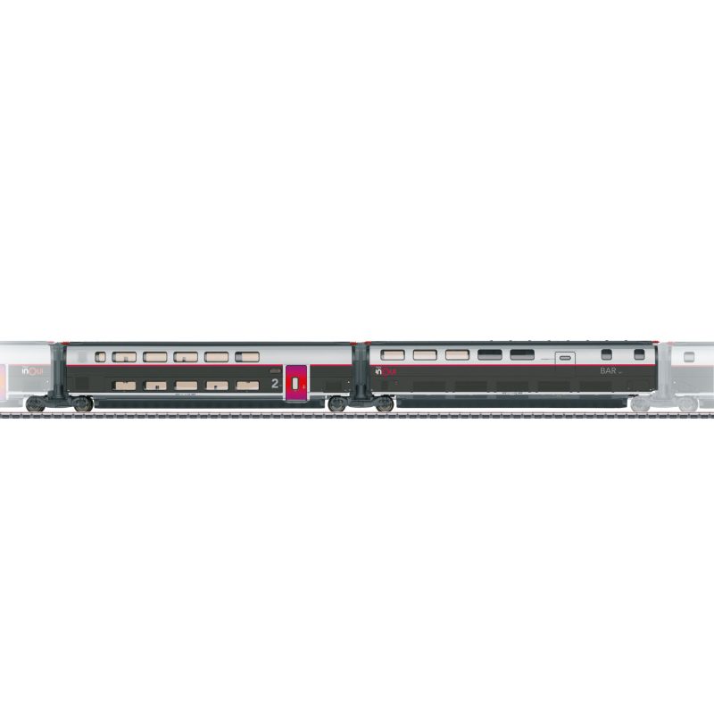 Märklin 43448 Add-On Car Set 3 for the TGV INOUI