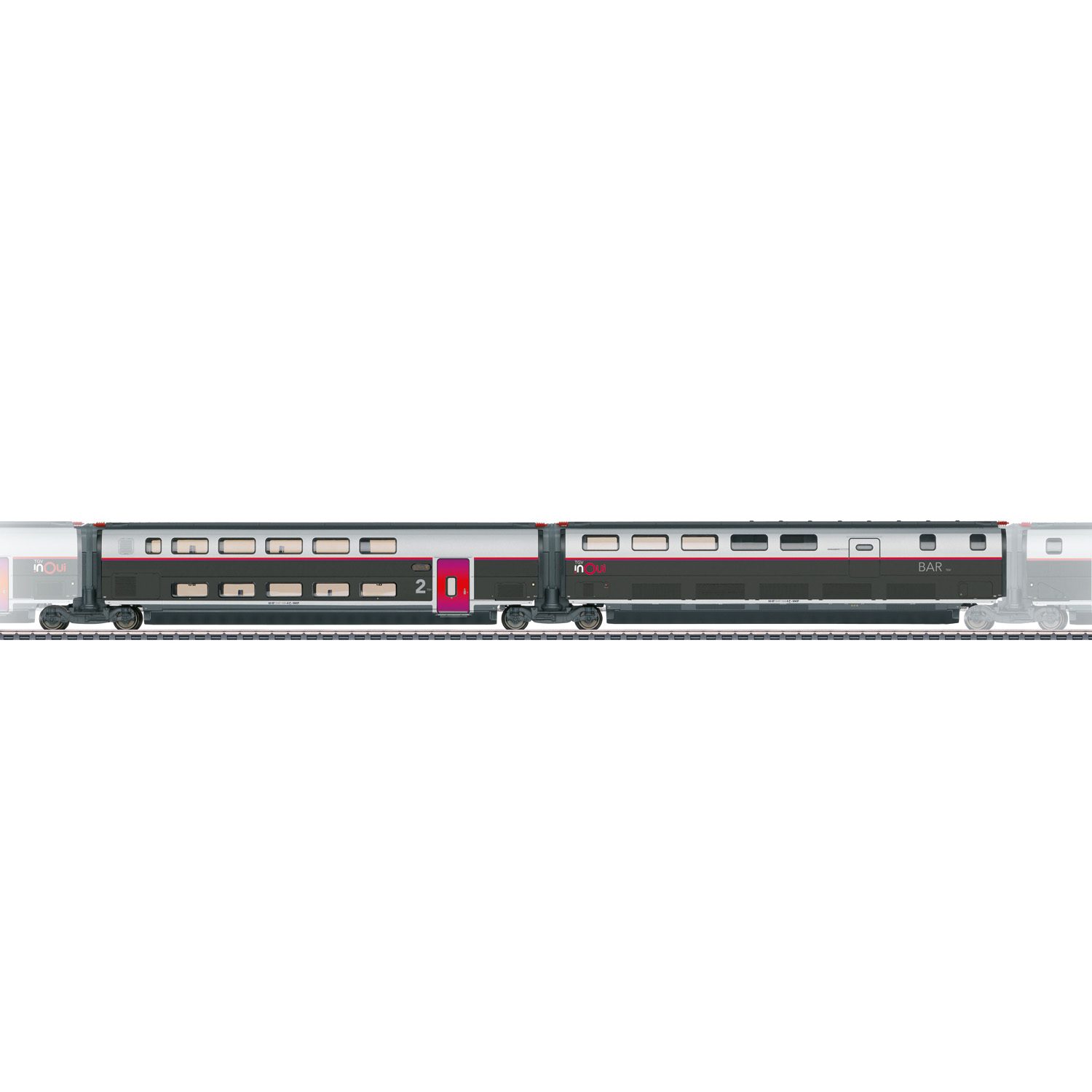 Märklin 43448 Add-On Car Set 3 for the TGV INOUI