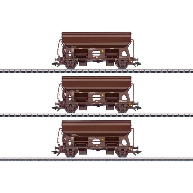 Märklin Set of Type Tds Dump Cars with Hinged Roofs 46334